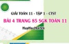 Giải bài 4 trang 85 Toán 11 tập 1 SGK Chân trời sáng tạo